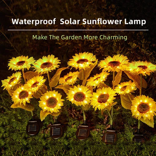 Waterproof Solar Sunflower Light