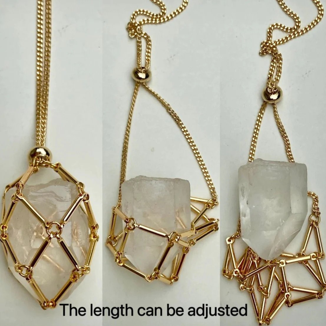 2023 Crystal Stone Holder Necklace - Free (Crystal) Gift Included🎁