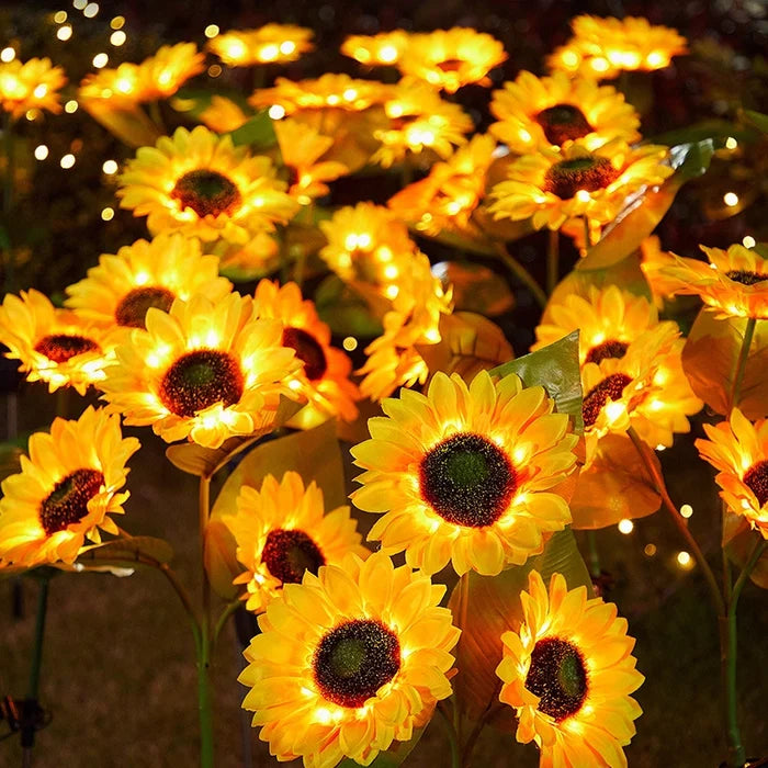 Waterproof Solar Sunflower Light