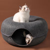 Cozy Cat Haven: Donut Cat Tunnel Bed