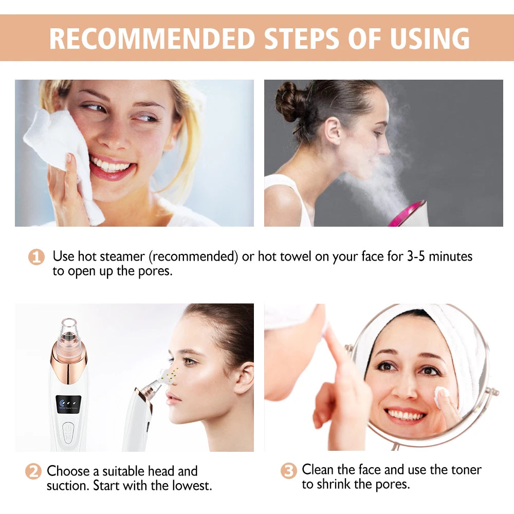 Blackhead Remover: 5-in-1 Vacuum Acne Cleansing System