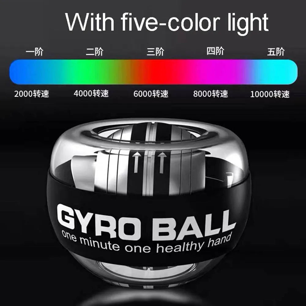 Gyroscopic LED Power Wrist Ball