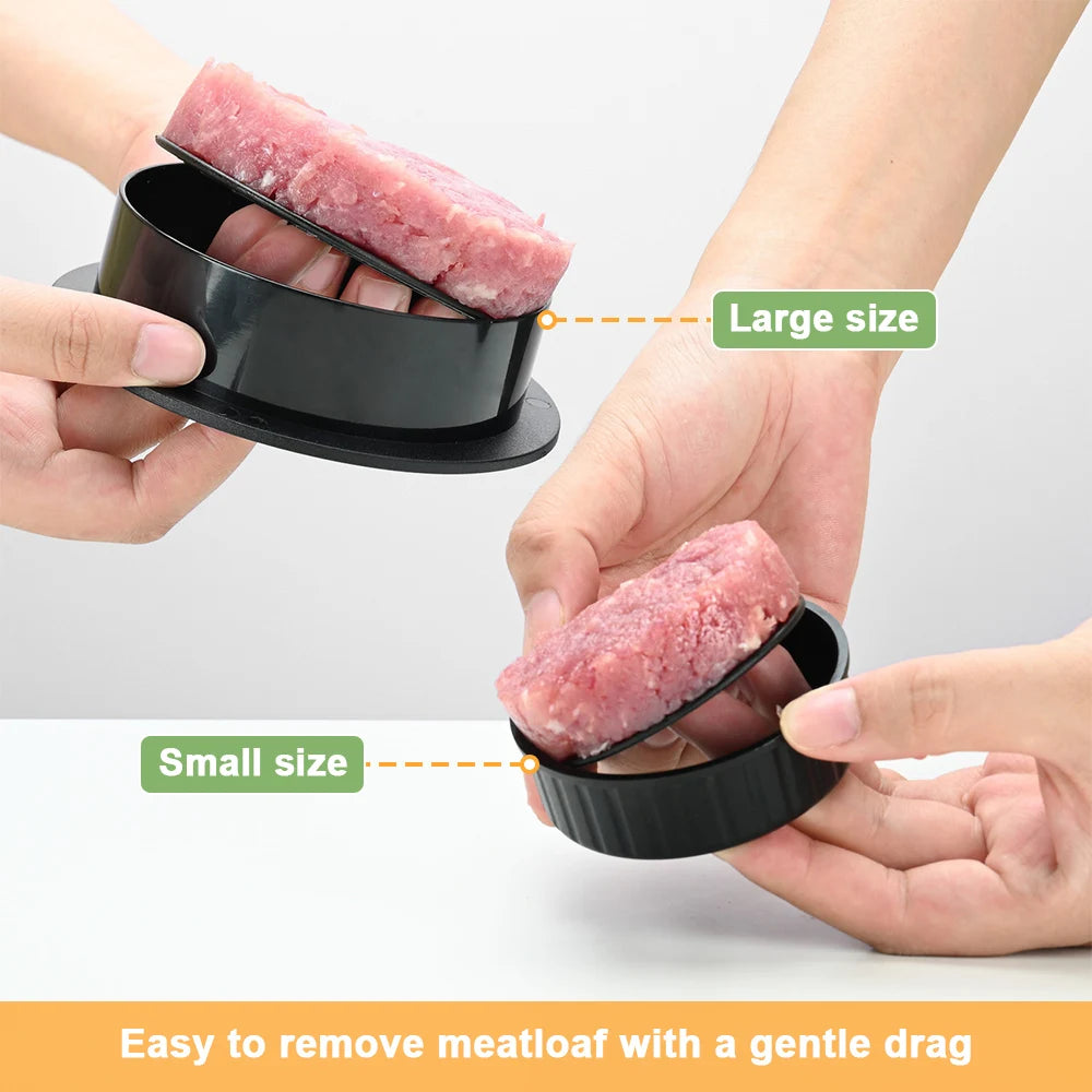 GrillMaster Round Burger Press: Non-Stick Patty Maker