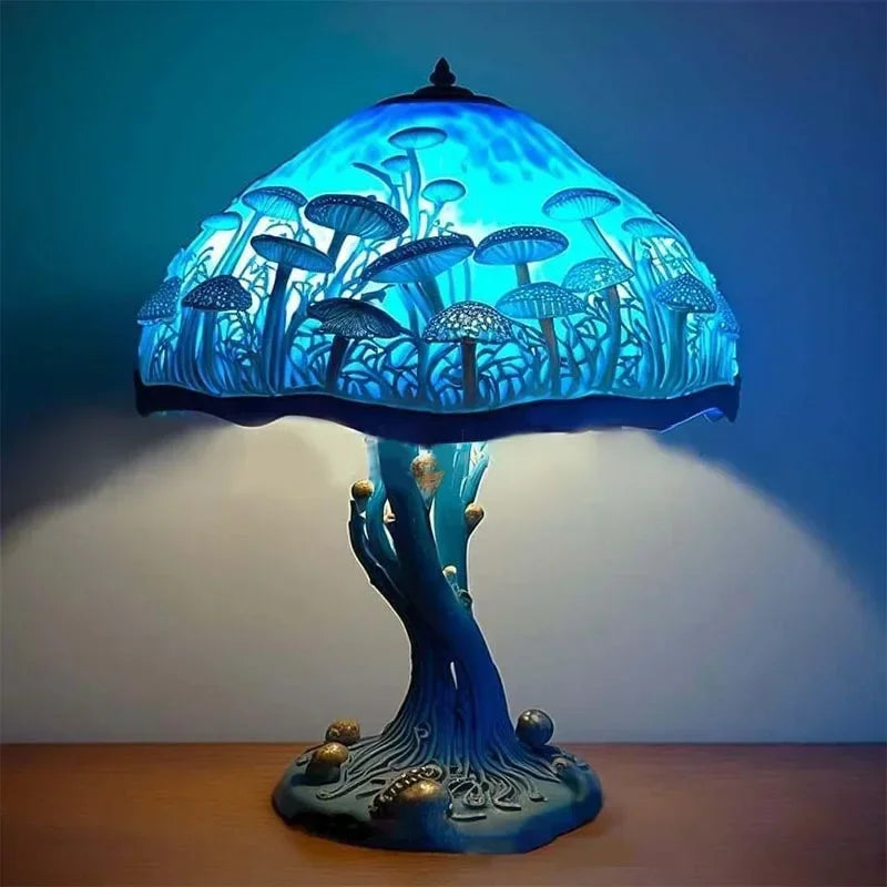 Creative Stained Glass Plant Series Table Lamp