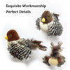 Electric Squeaky Bird Toy for Cats - Plush Interactive Teasing Toy with Feather