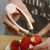 SliceEase: Stainless Steel Multi-Purpose Fruit Prep Tool