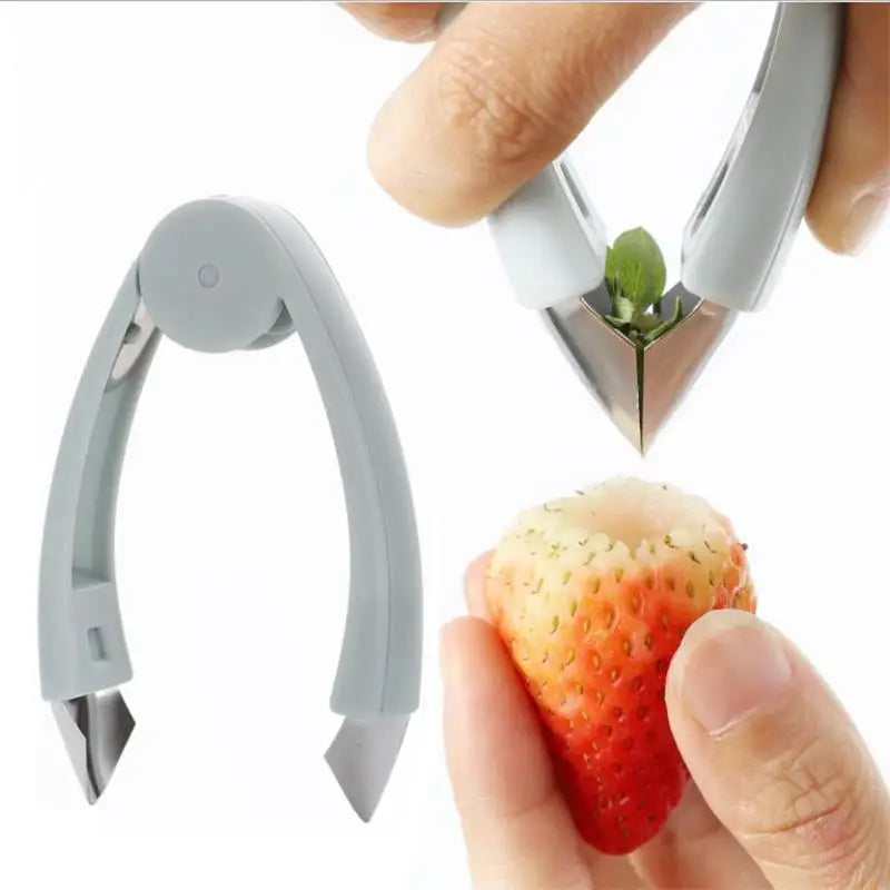 SliceEase: Stainless Steel Multi-Purpose Fruit Prep Tool