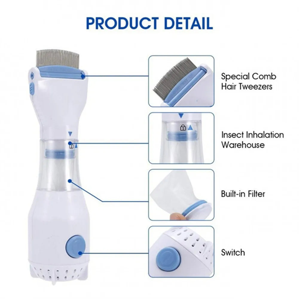 Electric Lice and Nits Remover Comb For Pets