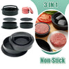 GrillMaster Round Burger Press: Non-Stick Patty Maker