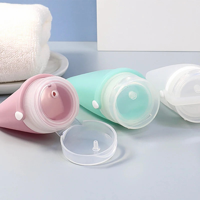 Travel Buddy: Portable Silicone Cosmetic Storage Bottle