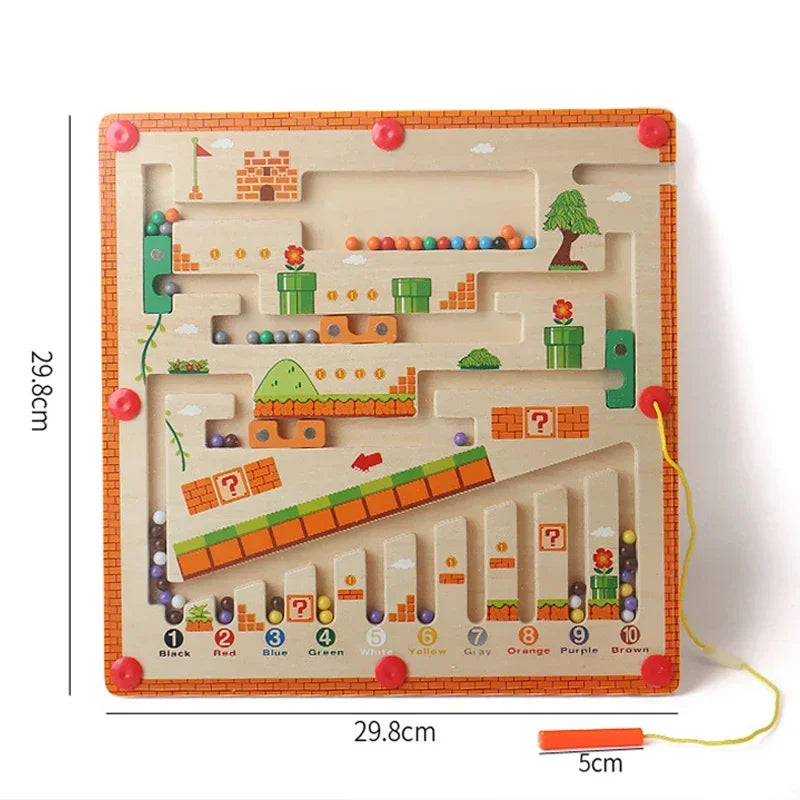 Montessori Magnetic Bead Maze Game