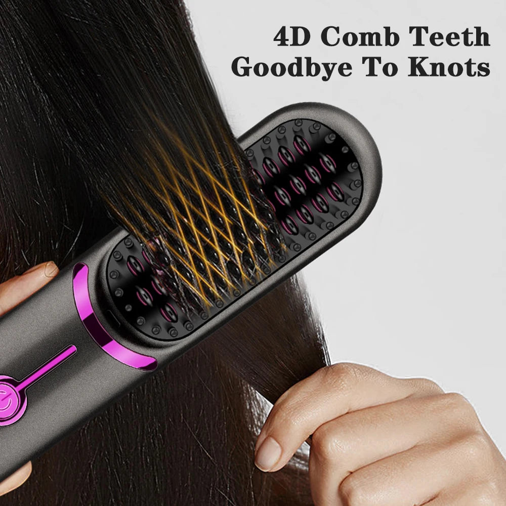 Fast-Heating Wireless Hair Styling Comb