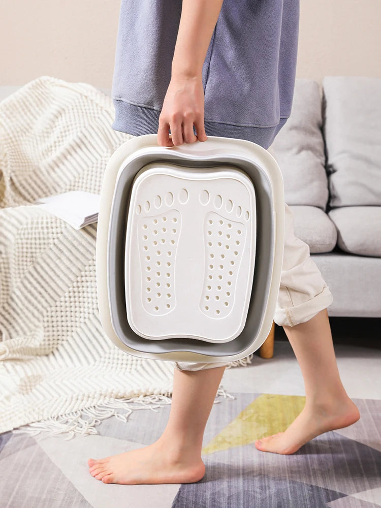 FlexiFoot Soak & Massage Tub: Foldable Spa Bucket