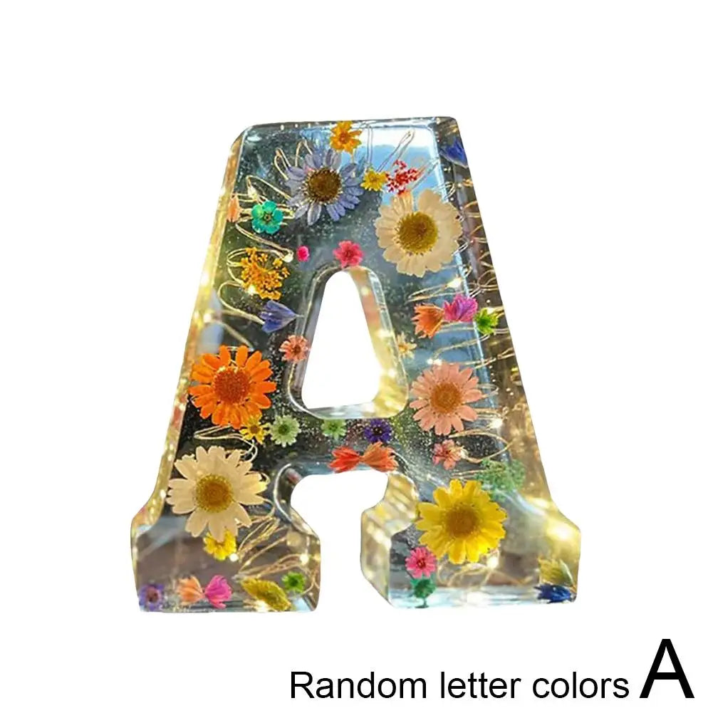 Floral Alphabet LED Night Light