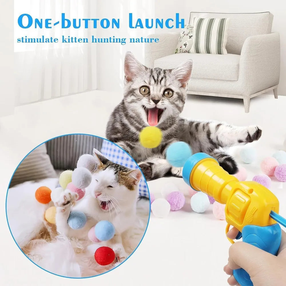 Interactive Cat Tease Toy Gun