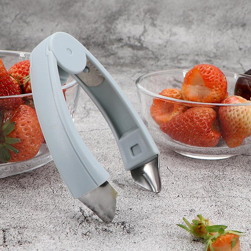 SliceEase: Stainless Steel Multi-Purpose Fruit Prep Tool