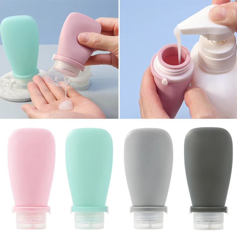 Travel Buddy: Portable Silicone Cosmetic Storage Bottle