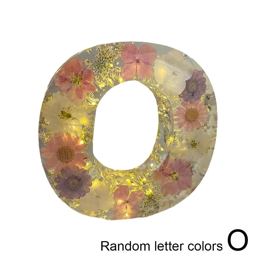 Floral Alphabet LED Night Light