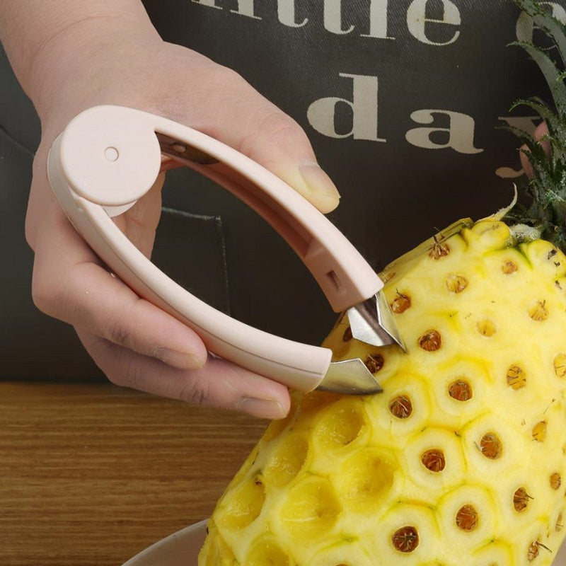 SliceEase: Stainless Steel Multi-Purpose Fruit Prep Tool