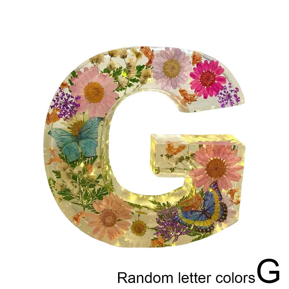 Floral Alphabet LED Night Light