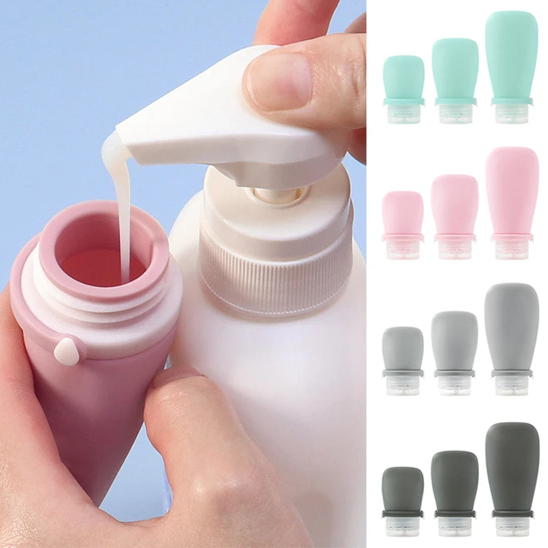 Travel Buddy: Portable Silicone Cosmetic Storage Bottle