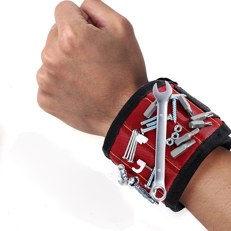 Magnetic Wristband Holder for Screws, Nails, Drill Bits and More